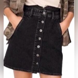 Pilcro Black denim skirt